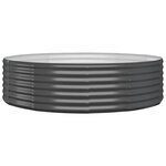 vidaXL Lit surélevé de jardin Acier galvanisé Anthracite