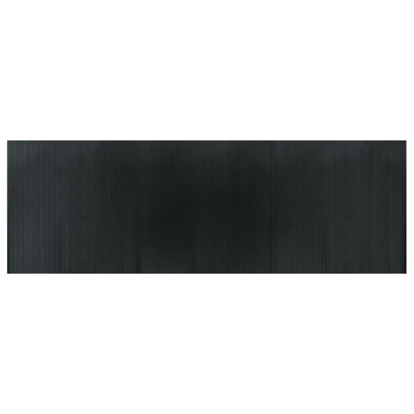 vidaXL Tapis rectangulaire gris 100x300 cm bambou