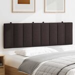 vidaXL Coussin de tête de lit Hanko marron foncé 160 cm tissu