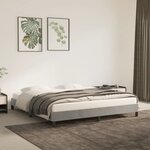 vidaXL Cadre de lit Gris clair 160x200 cm Velours