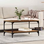 vidaXL Table basse Bois ancien 80 x 50 x 40 cm Bois d'ingénierie