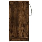 vidaXL Buffet avec LED chêne fumé 42 5x34x85 cm bois d'ingénierie