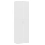 vidaXL Armoire de bureau Blanc 60 x 32 x 190 cm Bois d'ingénierie