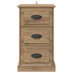 vidaXL Cabinet de chevet avec tiroir Chêne artisanal 39 x 39 x 67 5 cm
