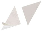 Pqt de 8 Pochettes triangulaires autocollantes CORNERFIX 75 x 75 mm DURABLE