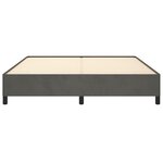 vidaXL Cadre de lit Gris foncé 160 x 200 cm Velours