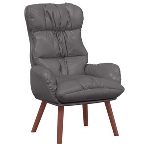 vidaXL fauteuil Gris 69 x 74 x 93 cm Simili cuir