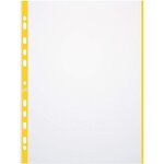 Sachet de 10 Pochettes perforées A4 avec bord couleur PP 0 09 mm Assorties OXFORD