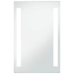 vidaXL Miroir mural à LED pour salle de bains 60x100 cm