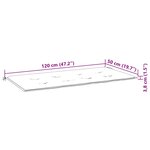 vidaXL Banc de jardin pliable avec coussin 118 cm Bambou