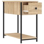 vidaXL Tables de chevet 2 Pièces chêne sonoma 30x60x60 cm bois ingénierie