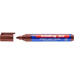 Marqueur papier encre brillante 30 marron 1 5-3 mm x 10 EDDING