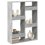 vidaXL Cloison de séparation gris béton 100x33x135cm bois d'ingénierie