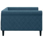 vidaXL Lit de repos sans matelas bleu 100x200 cm velours