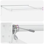 vidaXL Auvent Rétractable Automatique à Rayures Multicolores 500x300 cm