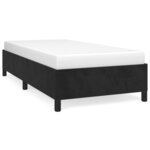 vidaXL Cadre de lit sans matelas noir 90x190 cm velours