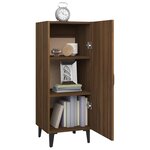 vidaXL Buffet Chêne marron 34 5x34x90 cm Bois d'ingénierie