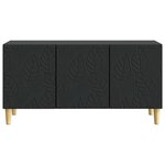 vidaXL Meuble TV 99 x 34 5 x 50 cm Noir Bois d'ingénierie