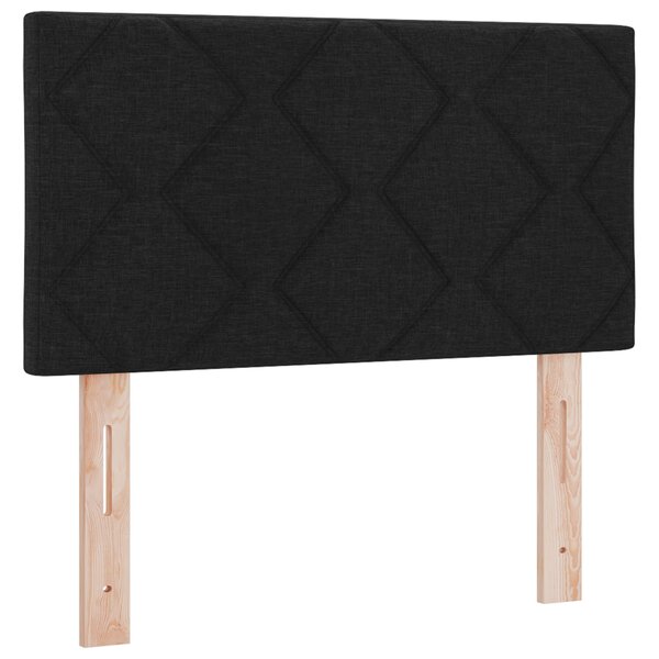 Tête de lit LED vidaXL Design en blocs de diamant Noir 80 cm Tissu