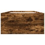 vidaXL Cadre de lit sans matelas chêne fumé 100x200 cm