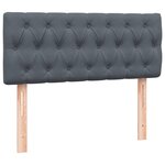 vidaXL Sommier à lattes de lit et matelas gris foncé 120x220cm velours