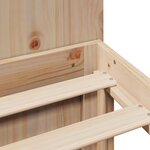 vidaXL Lit bibliothèque sans matelas 140x200 cm bois massif de pin