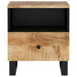 vidaXL Tables de chevet 2 Pièces Bois de manguier solide et d'ingénierie