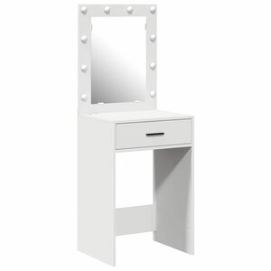 vidaXL Table de Toilette Blanc 50 x 41 x 135 cm Bois d'ingénierie