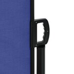 vidaXL Auvent latéral rétractable bleu 200x600 cm