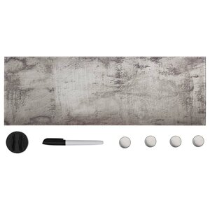 vidaXL Tableau noir magnétique mural Verre 60x20 cm