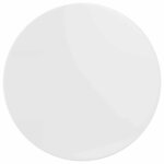 vidaXL Plateau de table Blanc brillant 70 x 70 x 1.5 cm