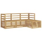 vidaXL Ensemble de canapés d'extérieur 4 Pièces Blanc