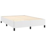 vidaXL Cadre de lit sans matelas blanc 140x200 cm similicuir