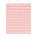 vidaXL Store plissé rose 110x100 cm largeur du tissu 109 4cm polyester