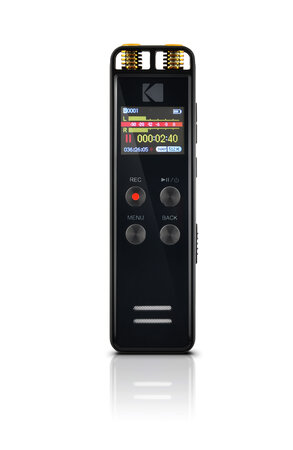 Kodak vrc550 - dictaphone numérique  8 go  plug and play  lecteur mp3  mini-prises jack 3.5 mm  batterie lithium - noir - noir - unica