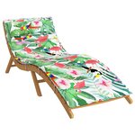 vidaXL Coussin de chaise longue multicolore 180x60x4 cm tissu oxford