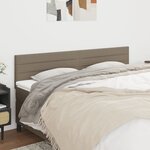 vidaXL Têtes de lit 2 Pièces Taupe 90x5x78/88 cm Tissu