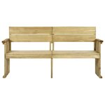 vidaXL Banc de jardin 172 cm bois de pin imprégné