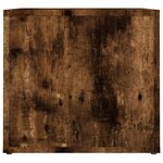 vidaXL Table de chevet Chêne fumé 41x40x36 cm Bois d'ingénierie