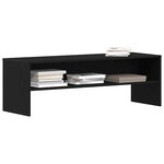 vidaXL Meuble TV chêne noir 120x40x40 cm bois d'ingénierie