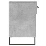 vidaXL Banc à chaussures gris béton 102x35x55 cm bois d'ingénierie