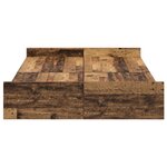 vidaXL Cadre de Lit de Rangement Bois Ancien 120x190 cm Bois d'Ingénierie