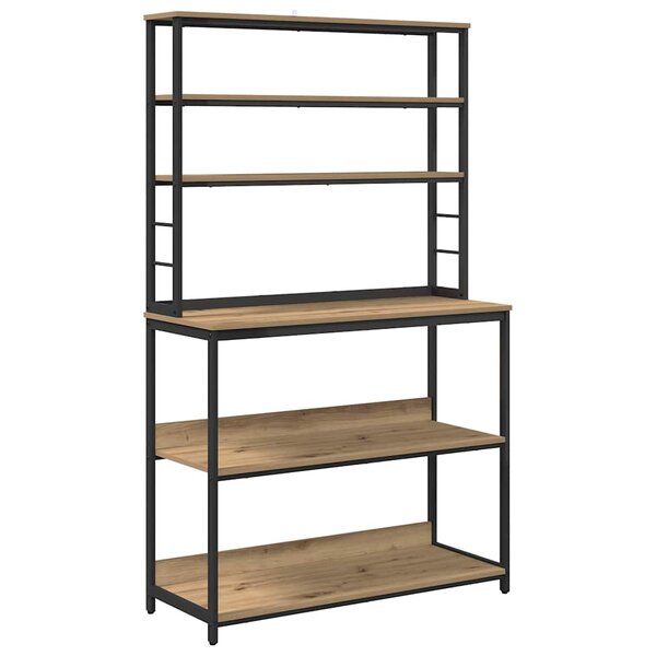 vidaXL Étagère de cuisine Chêne artisanal 100 x 40 x 168 cm