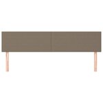 vidaXL Têtes de lit 2 Pièces Taupe 80x5x78/88 cm Tissu