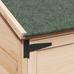 vidaXL Abri de jardin avec toit Naturel 106 5 x 56 x 113 5 cm
