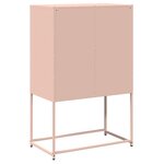 vidaXL Buffet haut rose 68x39x107 cm acier