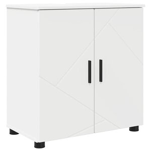 vidaXL Cabinet de salle de bain avec étagère Blanc 61 x 35 x 64 cm