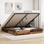vidaXL Cadre de lit ottoman Bois ancien 160 x 200 cm Bois d'ingénierie