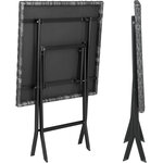 Tectake Salon de jardin TREVI 2 personnes - gris