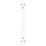vidaXL Pieds de table basse en forme de V  2 pièces  blanc  60 x (42-43 3) cm  acier